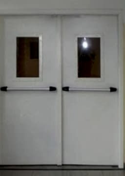 Çift kanatlı yangın kapısı